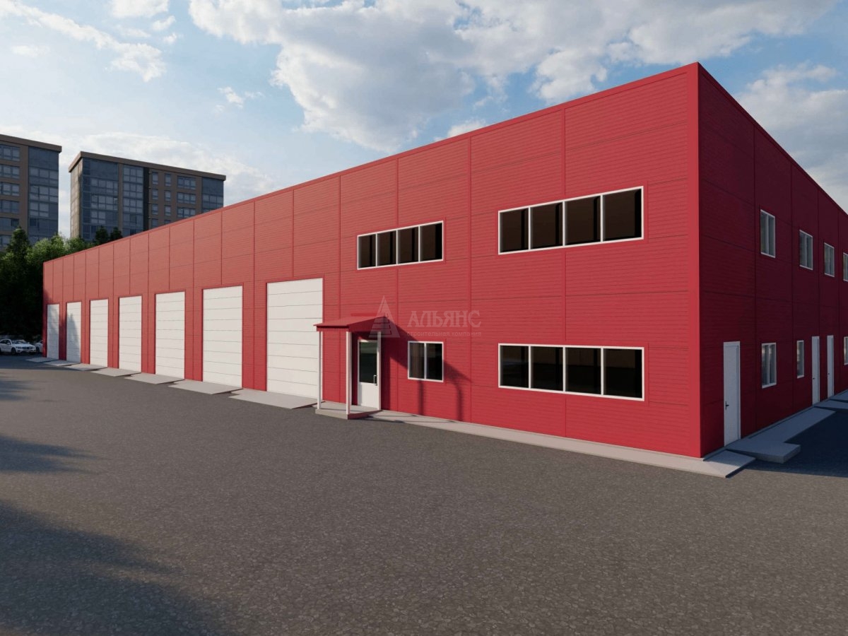 3D визуализация СТО из сэндвич-панелей - фото 1