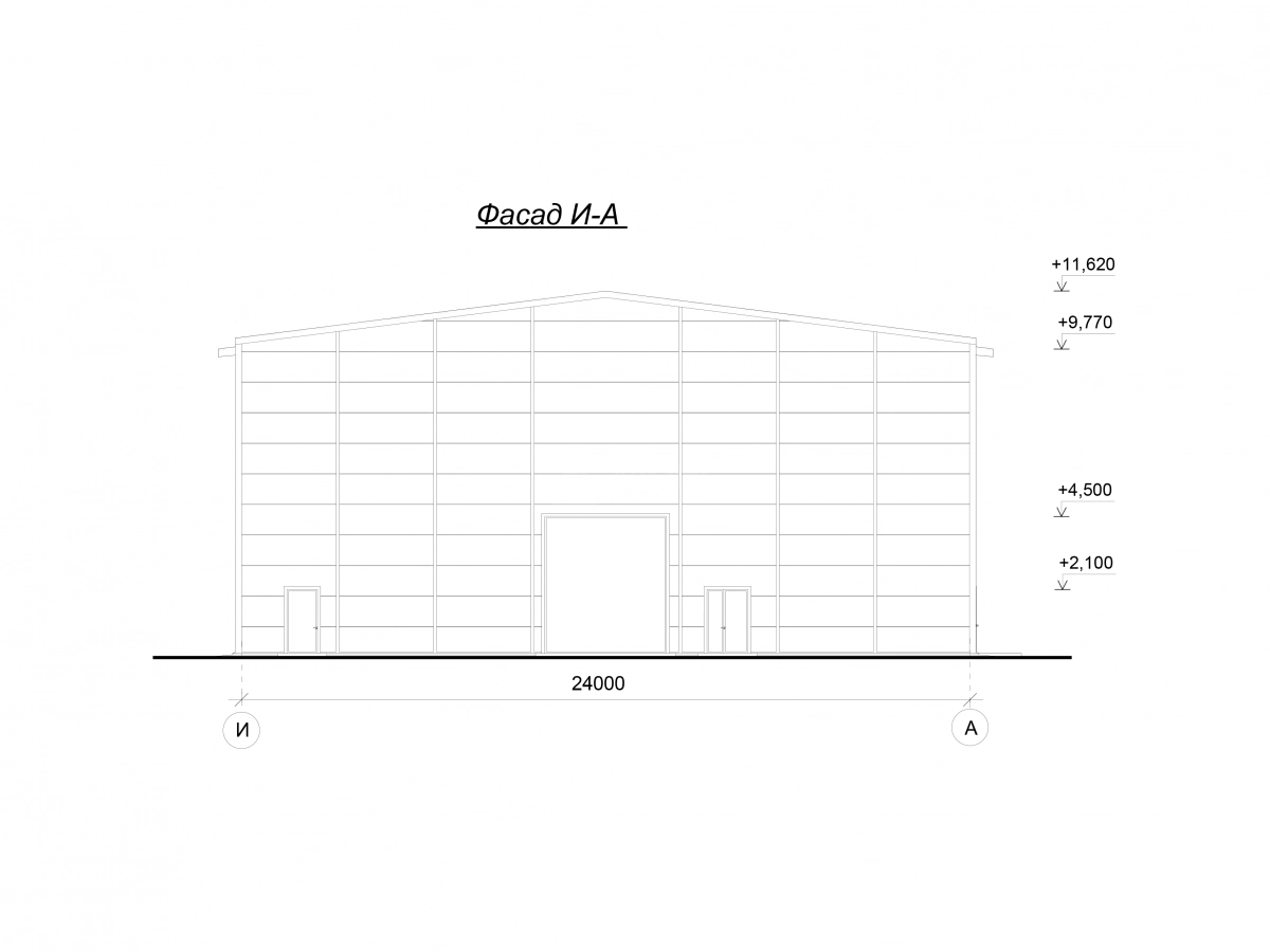 3D визуализация Производственный корпус из сэндвич-панелей - фото 19