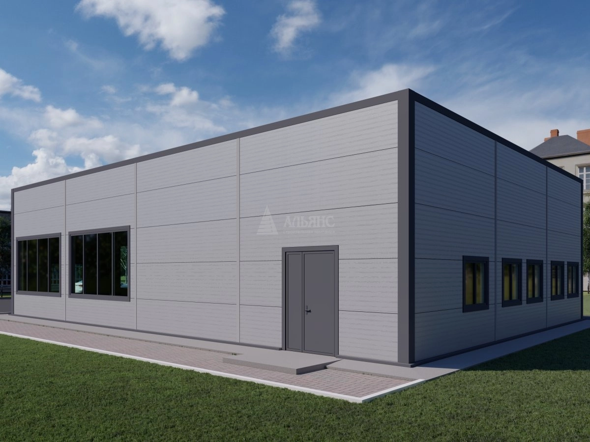 3D визуализация Кафе из сэндвич панелей - фото 4