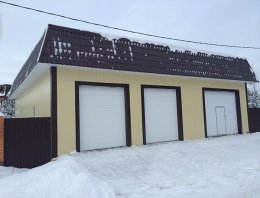 Гараж из сэндвич-панелей, построенная компанией Альянс - Гараж, Изготовлен из сэндвич-панелей, Слободской район, д.Нагорена