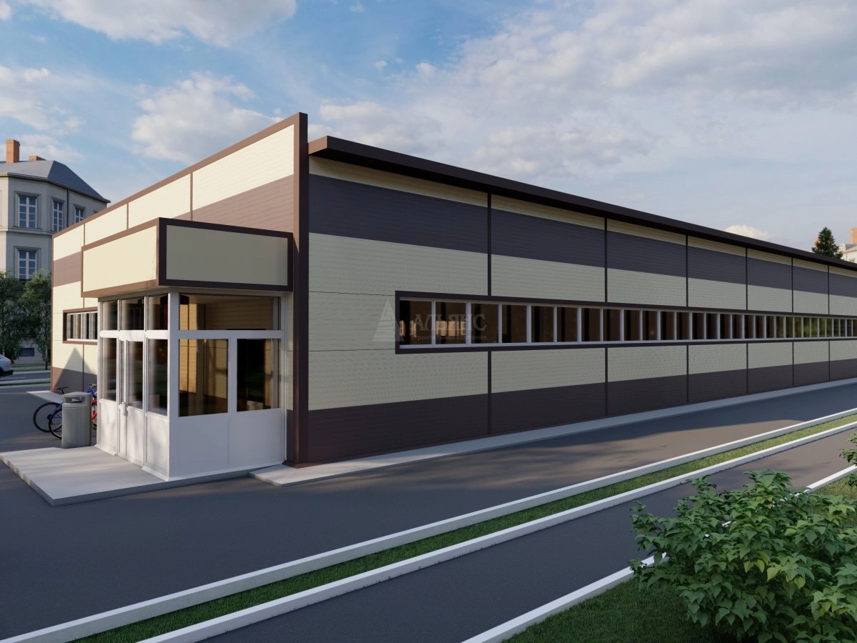 3D визуализация Магазин из сэндвич-панелей - фото 4